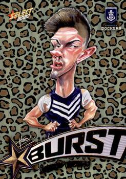 2020 Select Footy Stars - Starburst Caricature Leopard #SBL23 Darcy Tucker Front